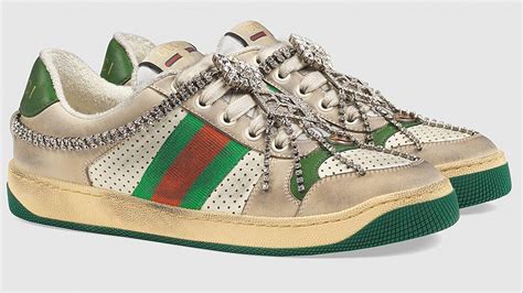 gucci sneakers dirty look|Gucci sneakers that look dirty.